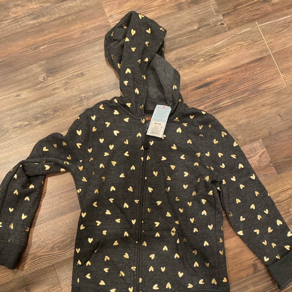 Girls zip up with hood size 7/8